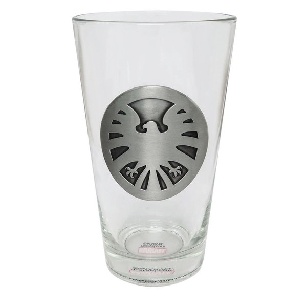 Shield Metal Logo Pint Glass pintshieldmetallogo